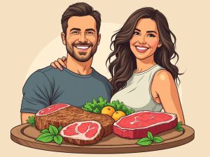 man and woman happy to be on a keto diet after getting tested for beta-hydroxybutyrate