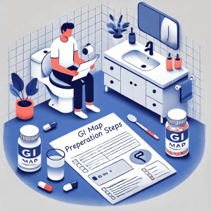 showing instruction for the gi map stool test preparation