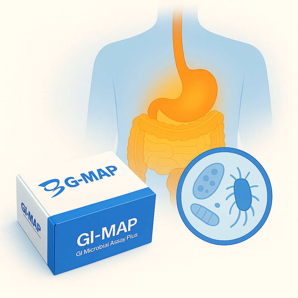 GI-MAP comprehensive stool test for gut health, pathogens, and microbiome balance