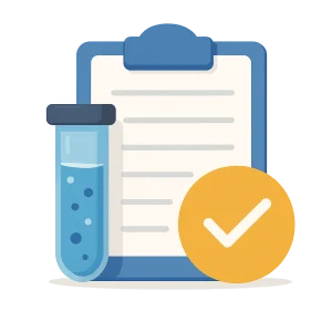 representing a finished lab test results report from true health labs